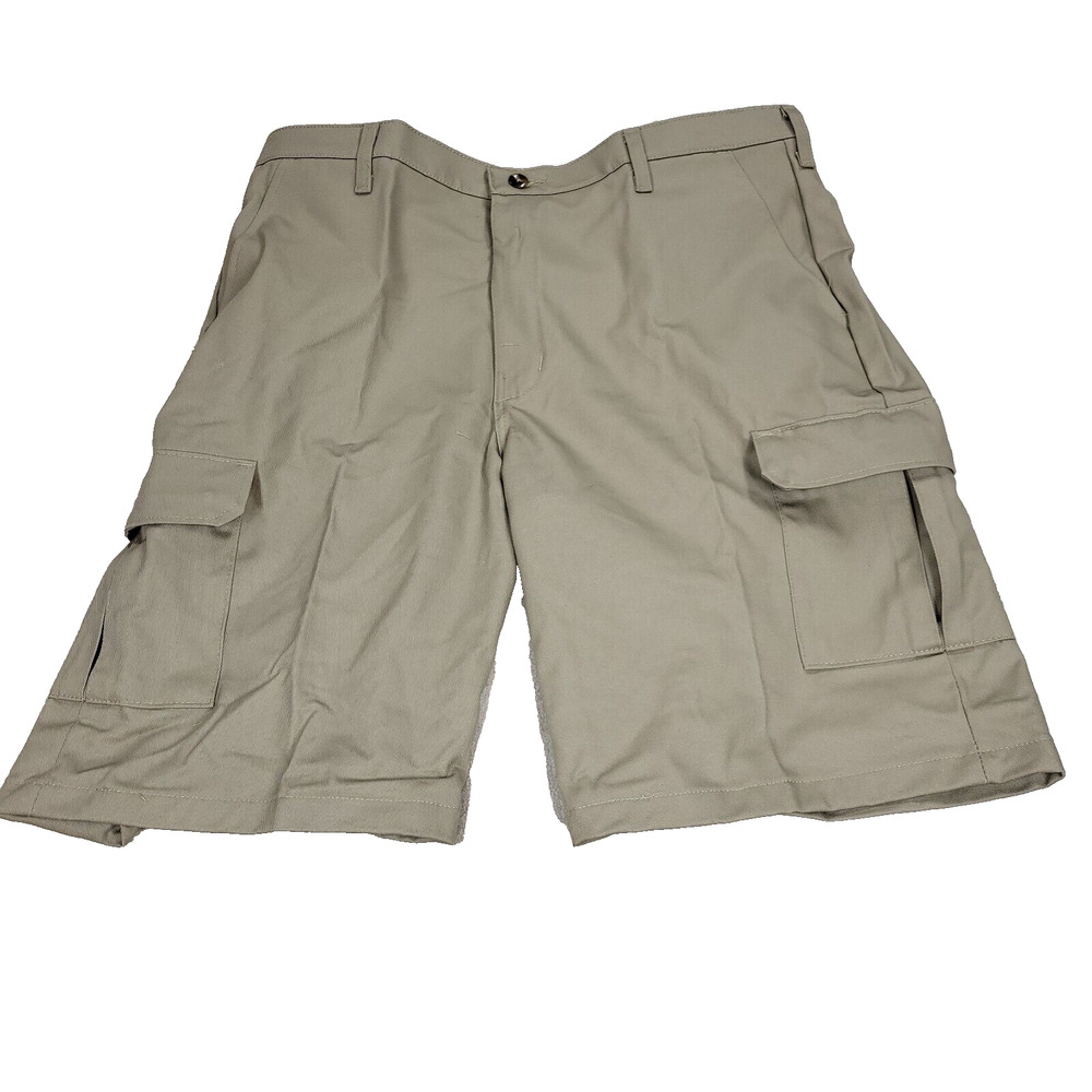 Red Kap Shorts Mens Size 38 x 12 Brown Khaki Cargo Work 6 Pockets PT66KH0 Work